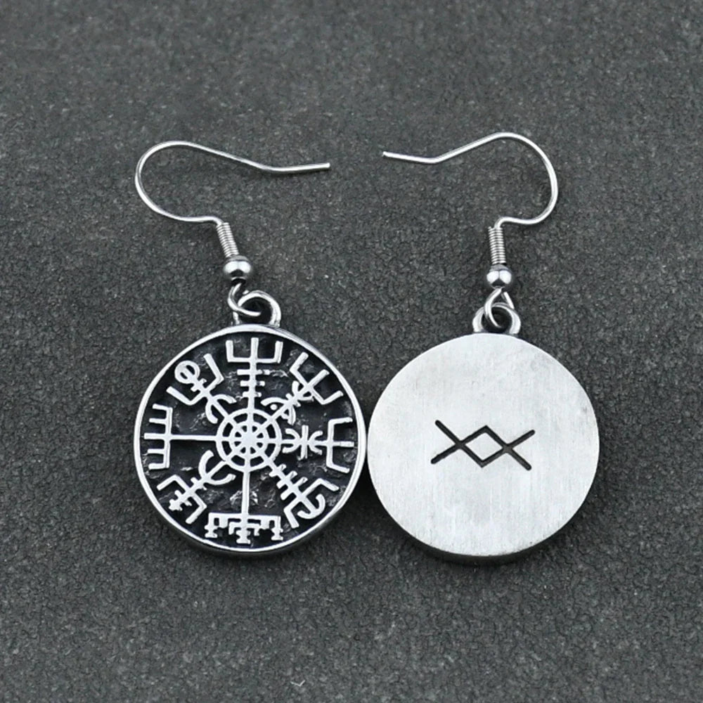 Valhalla Rune Compass Earrings