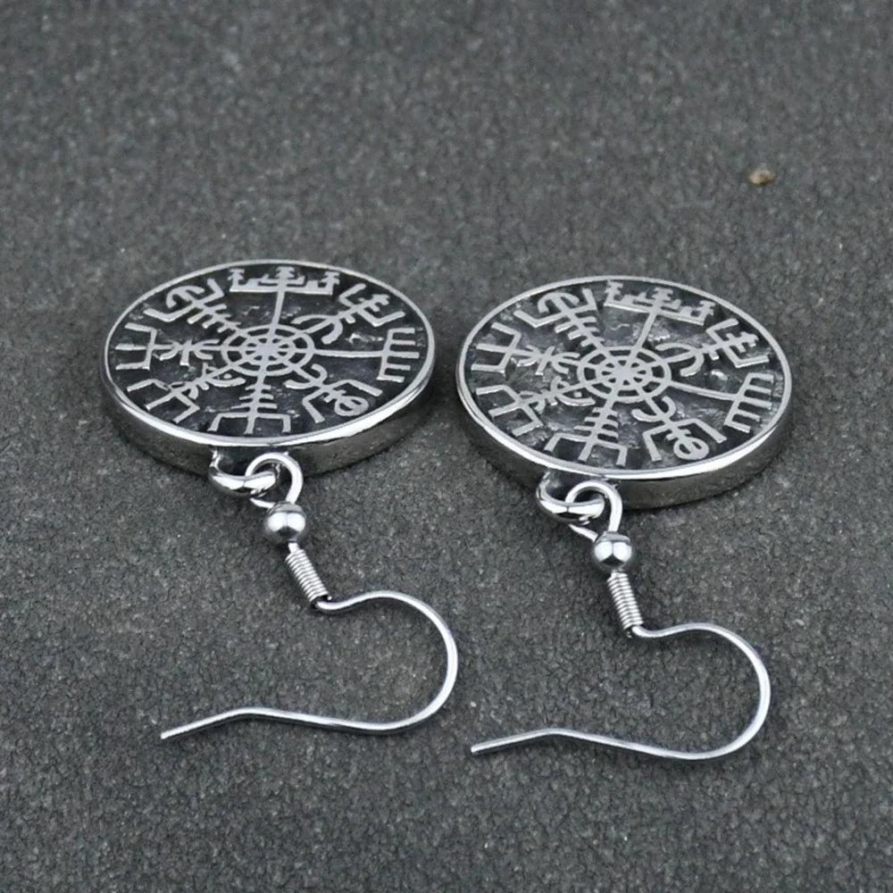 Valhalla Rune Compass Earrings