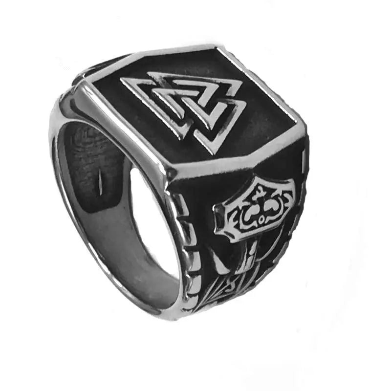 Nordic Viking Rune Mjolnir Ring