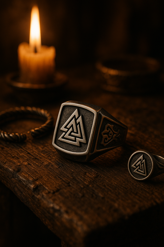 Nordic Viking Rune Mjolnir Ring