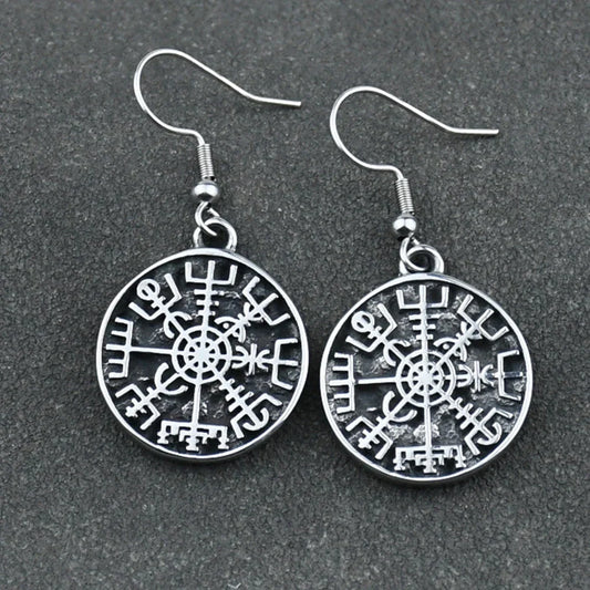 Valhalla Rune Compass Earrings